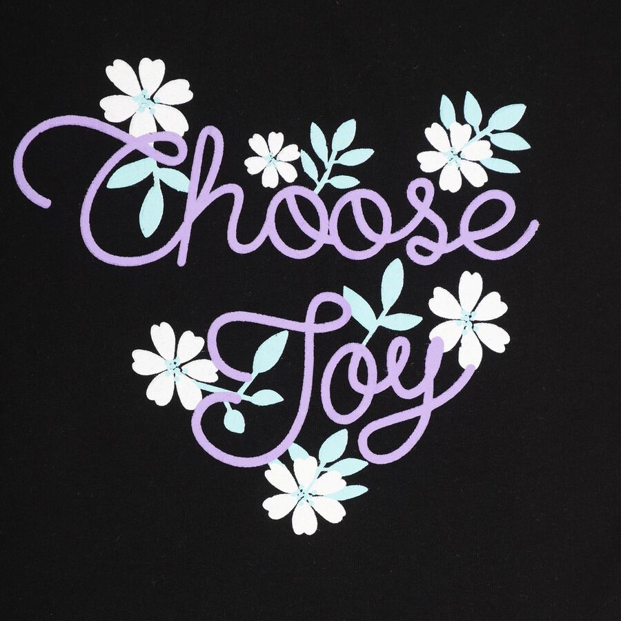 Girls' T-Shirt , Black, large image number null