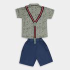 Boys' Cotton Woven Baba Suit, Olive, small image number null
