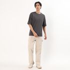 Men's Beige Relaxed Fit Cargo Pants, गहरा पीला, small image number null