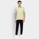 Men's 100% Cotton Collared Half Sleeves T-Shirt, हल्का हरा, small image number null