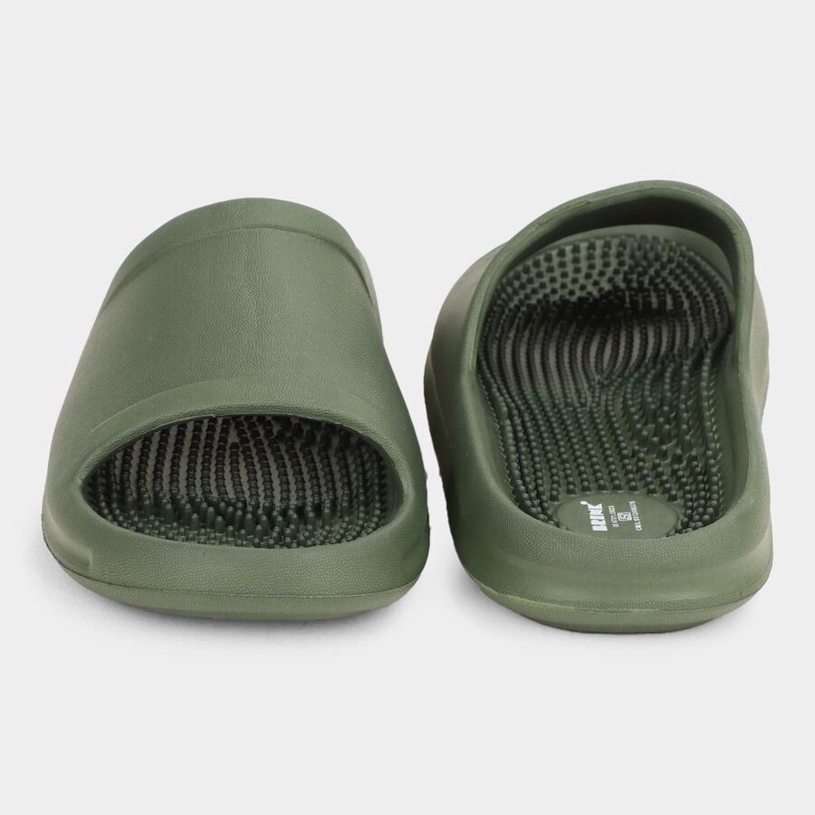Men's Slippers, Olive, large
