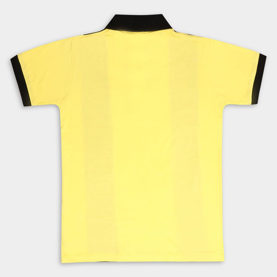 Boys' Cotton T-Shirt, Yellow, large image number null