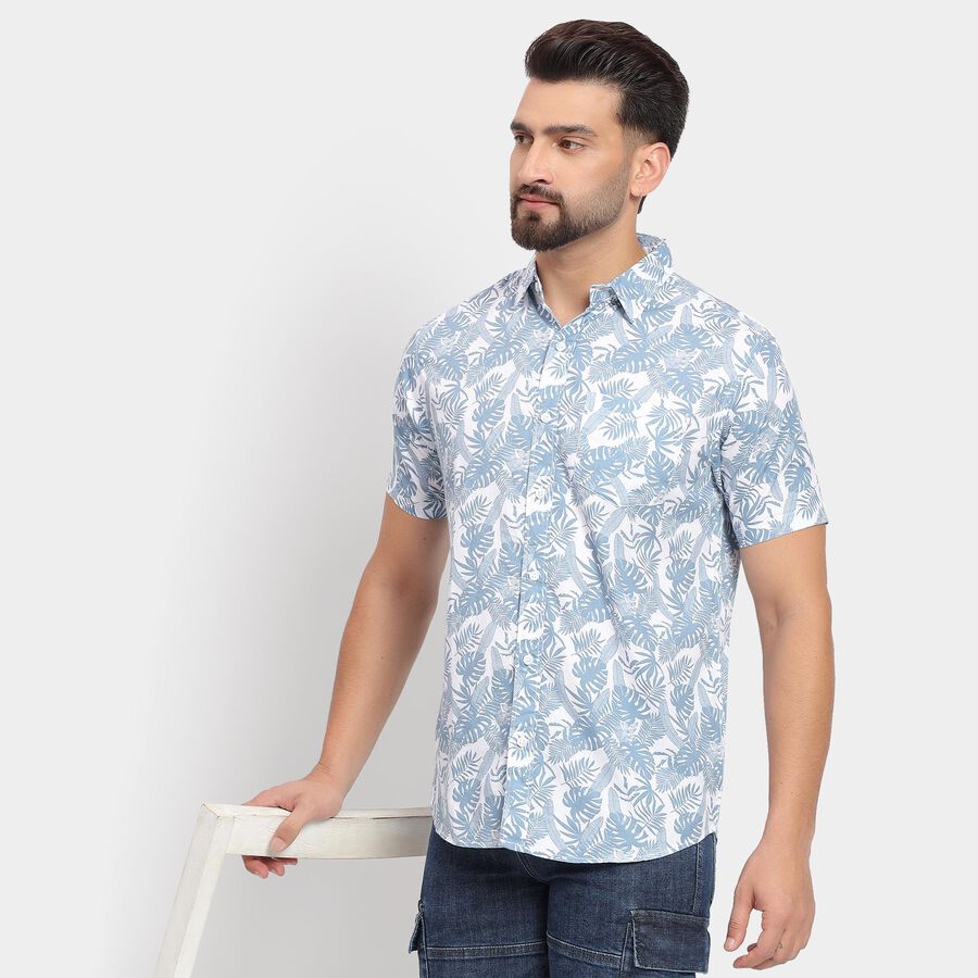Men's 100% Cotton Casual Shirt , हल्का नीला, large image number null