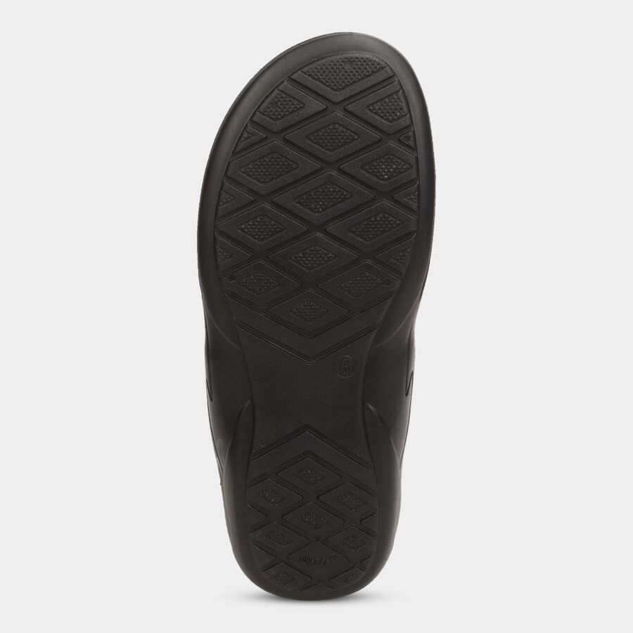 Mens Floater Sandals, Black, large image number null