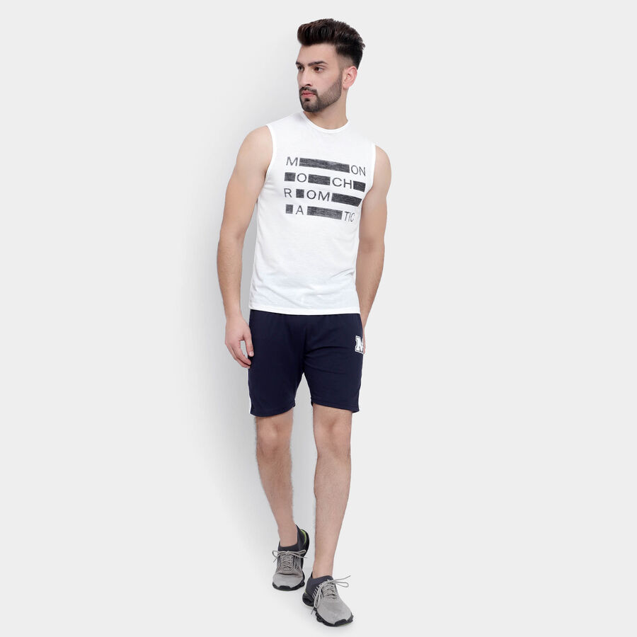 Solid Basic Bermuda, Navy Blue, large image number null