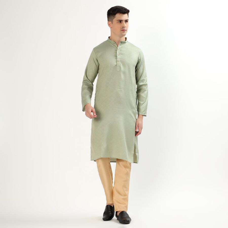Men's Kurta Pyjama, एक्वा, large image number null