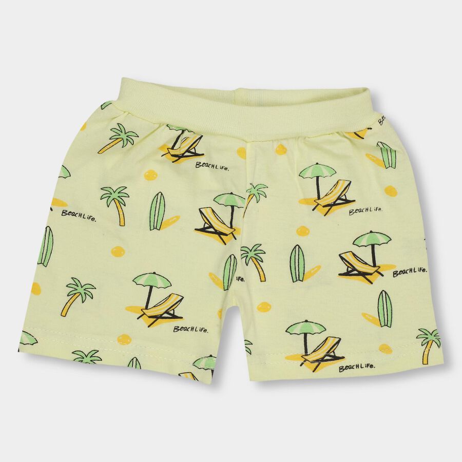 Infants' 100% Cotton Half Pant, पीला, large image number null