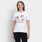 Ladies' Round Neck T-Shirt , सफ़ेद, small image number null