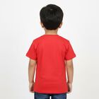 Boys' 100% Cotton Half Sleeves T-Shirt, Red, small