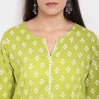 Cotton Printed Kurta, Light Green, small image number null
