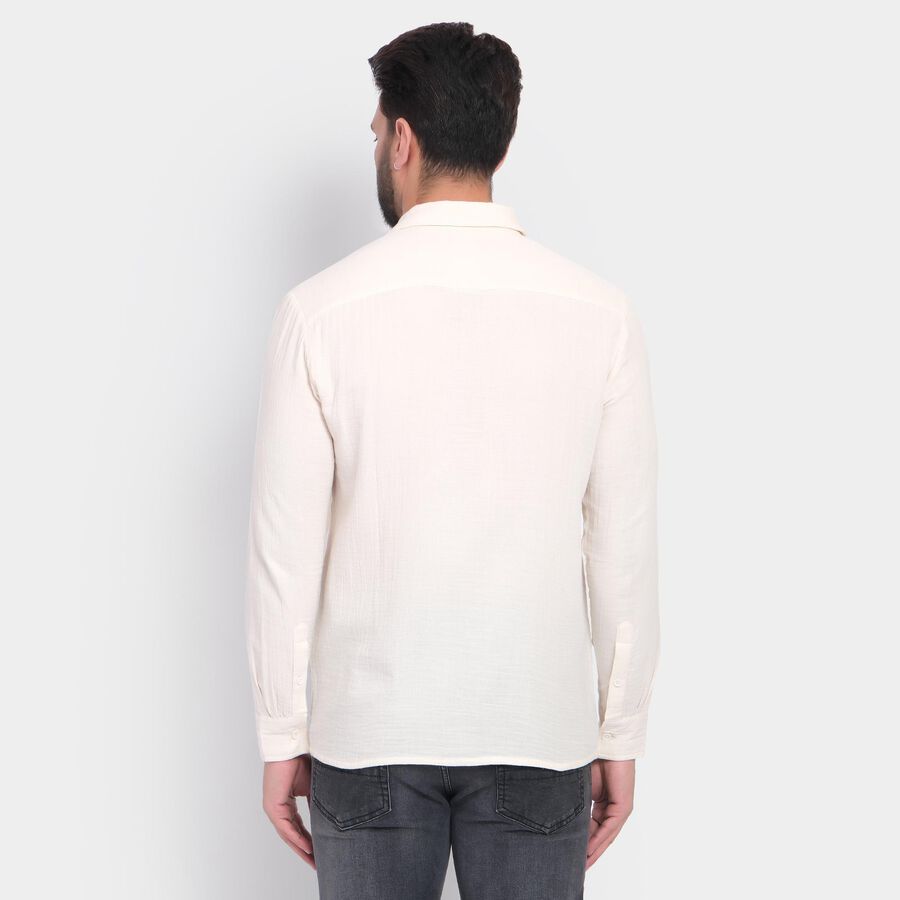 Men's 100% Cotton Casual Shirt, Beige, large image number null