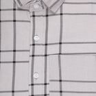 Boys Light Grey Button-Down Casual Shirt, Light Grey, small image number null