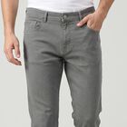 Men's Grey Slim Fit Solid Jeans, Light Grey, small