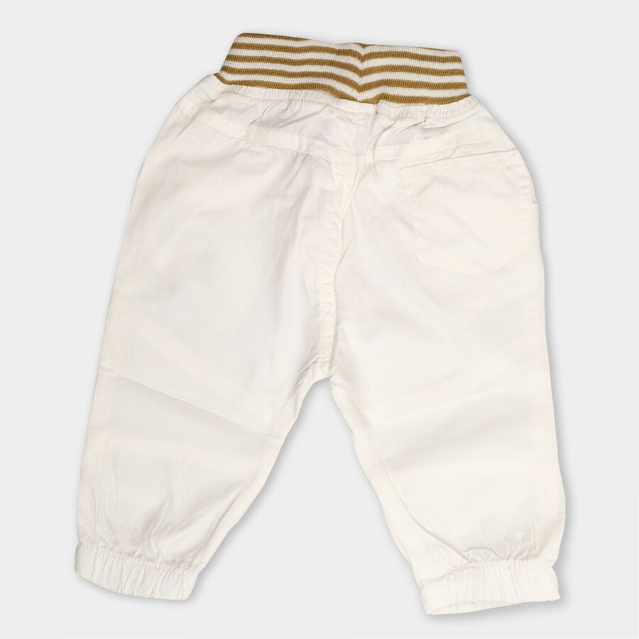 Infants' Cotton Trousers, Off White, large image number null