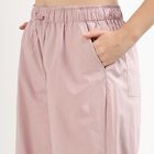 Women's Soft Pink Relaxed Fit Wide-Leg Cargo Pants, Lilac, small