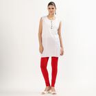 Women's Vibrant Red Cotton Blend Ankle-Length Churidar, Red, small image number null
