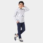 Boys Off White Cotton Floral Shirt, ऑफ व्हाइट, small