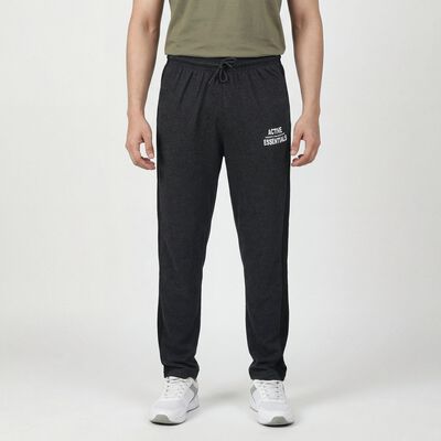 Men's Grey Relaxed Fit Track Pants