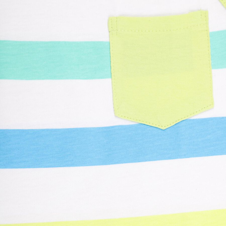 Boys Stripes T-Shirt, White, large image number null