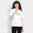 Cotton Round Neck T-Shirt, सफ़ेद, small image number null