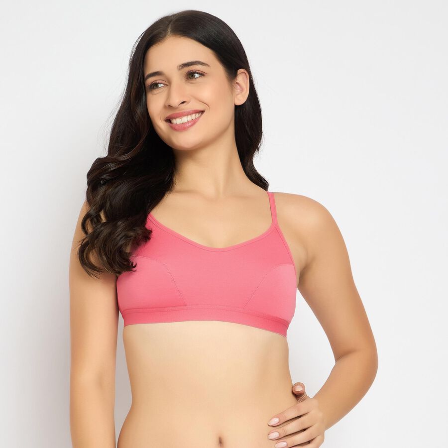 Ladies' Bra , गुलाबी, large image number null
