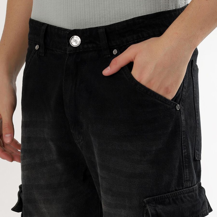 Men's 100% Cotton Jeans , Black, large image number null