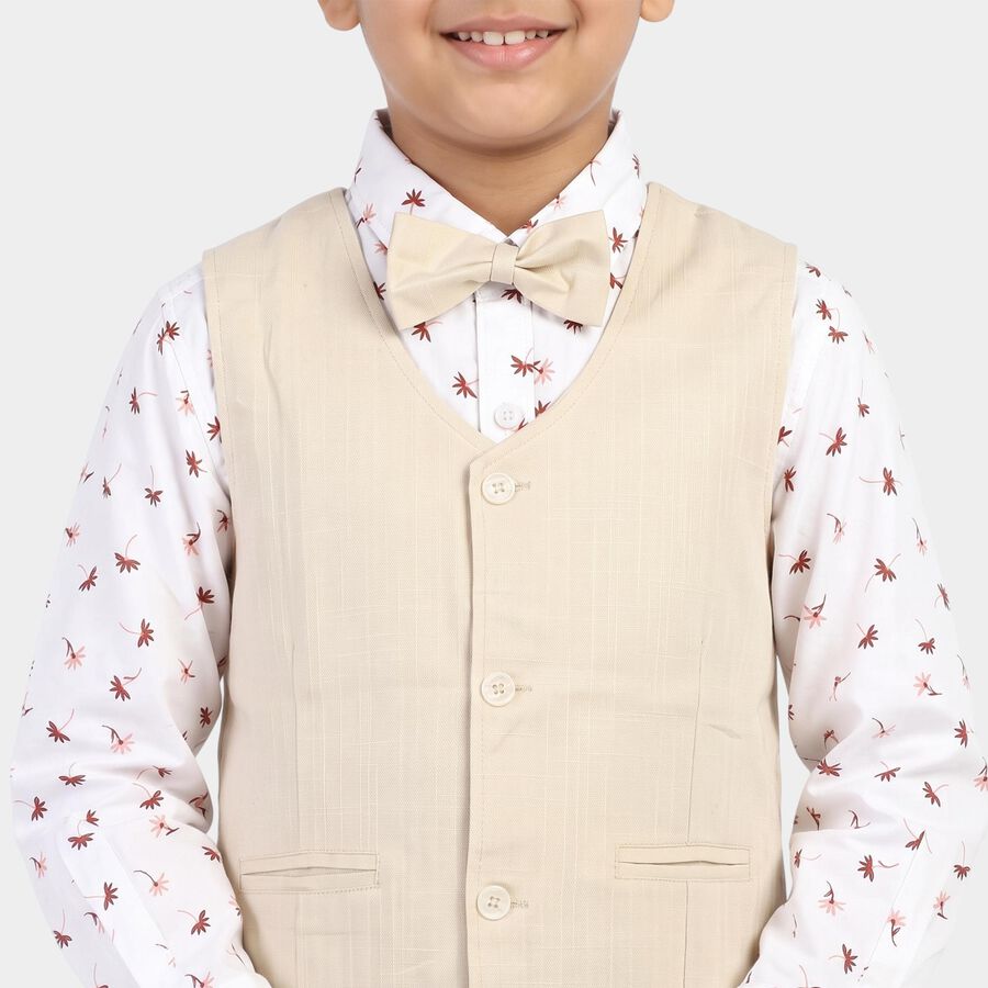 Boys Pink Cotton Collar Neck Shirt, Pink, large