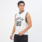 Men's Snow White V-Neck Athleisure T-Shirt, White, small