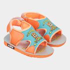 Boys Printed Slip-On Casual Sandals, Orange, small image number null