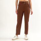 Ladies' Track Pants, Brown, small