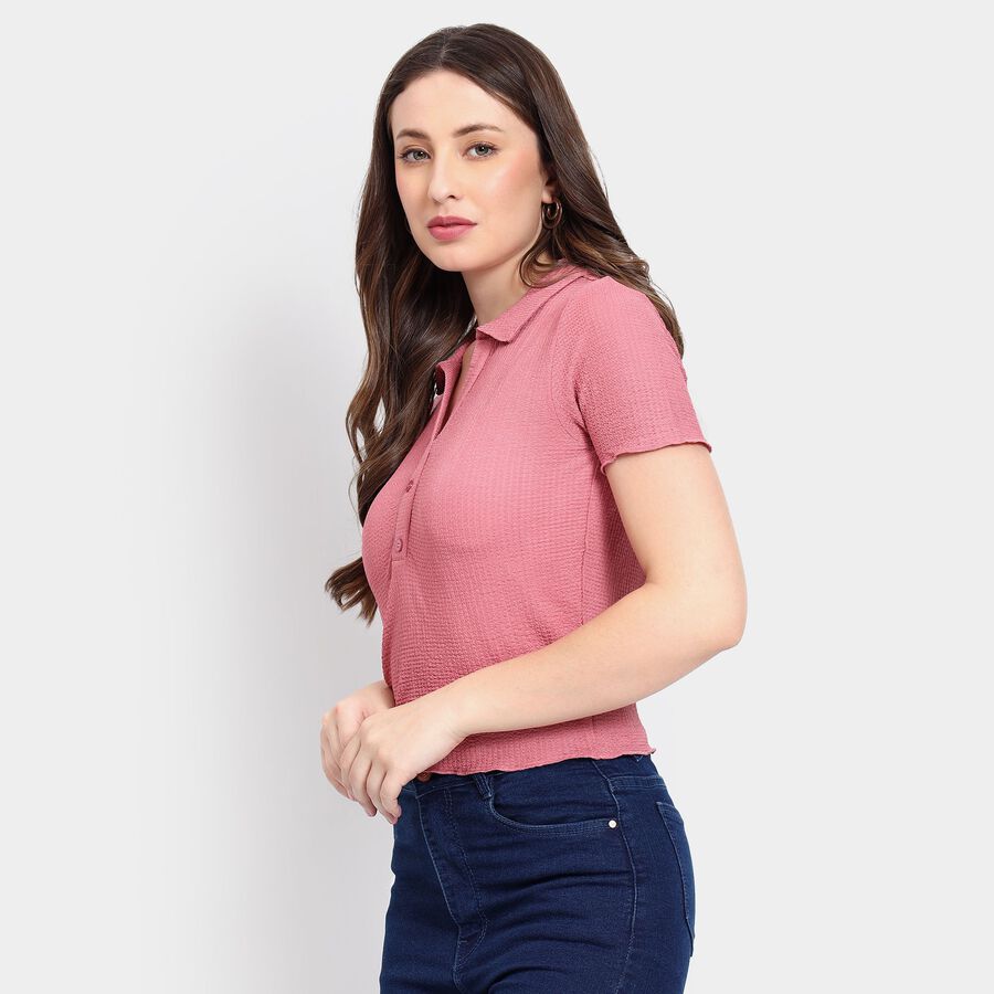 Ladies' Polo T-Shirt, Pink, large image number null
