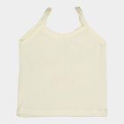Girls Cotton Solid Vest, Yellow, small image number null