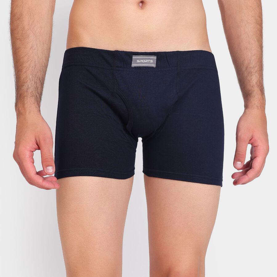 Men's 100% Cotton Trunks, नेवी ब्लू, large image number null