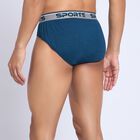 Men's 100% Cotton Briefs, Teal Blue, small image number null