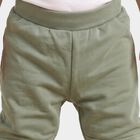 Infants Olive Green Jogger Fit Smiley Patch Pyjama, ओलिव, small