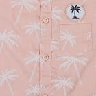 Infants Peach Cotton Half Sleeve Classic Casual Shirt, Peach, small