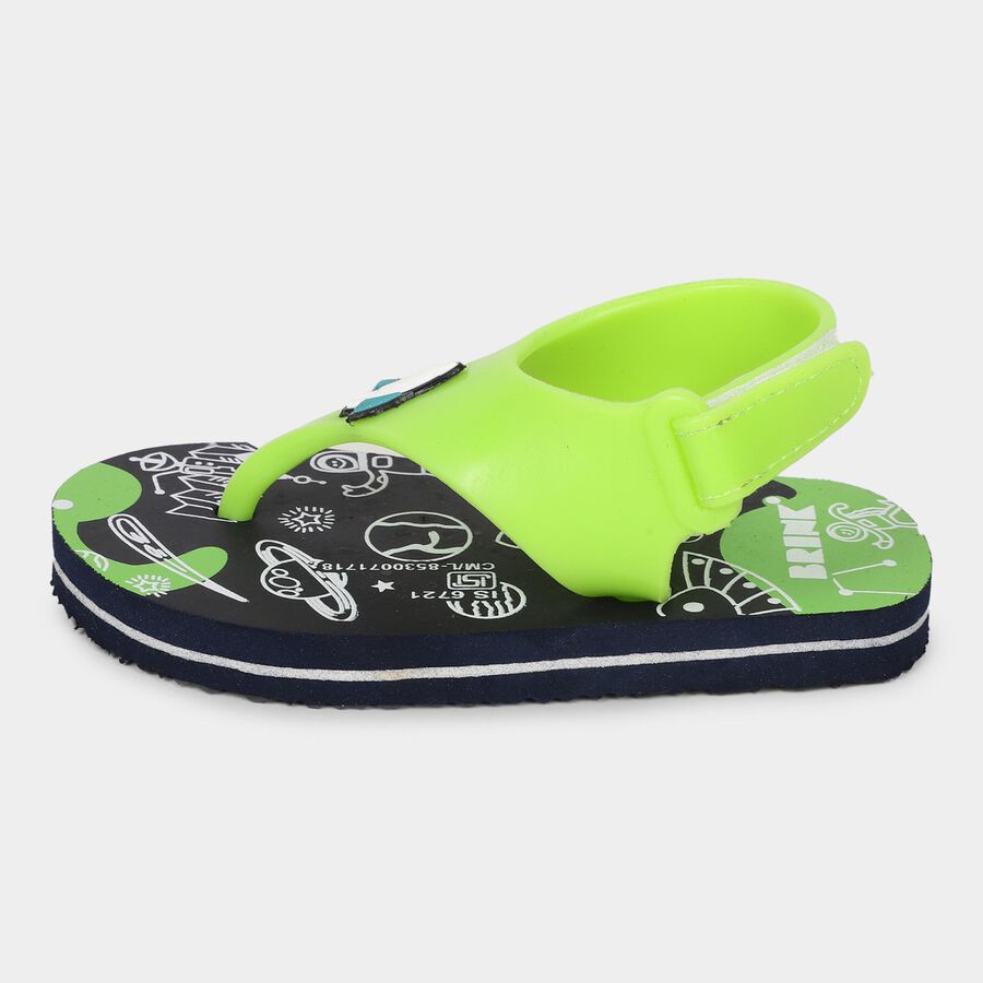 Boys' Slipper, हरा, large image number null