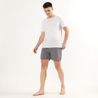 Men's Grey Cotton Printed Boxer, Dark Grey, small image number null