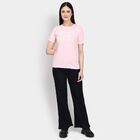 Ladies' Round Neck T-Shirt , Pink, small