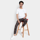 Printed Cargo Casual Trousers, Dark Grey, small image number null