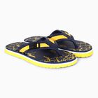 Kids Yellow Printed Flip-Flop Slippers, पीला, small
