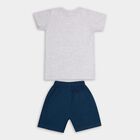 Boys' 100% Cotton Knit Baba Suit , मिश्रित नीला, small image number null