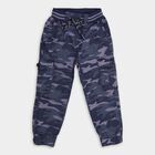 Boy's Cotton Trousers, मध्यम नीला, small image number null