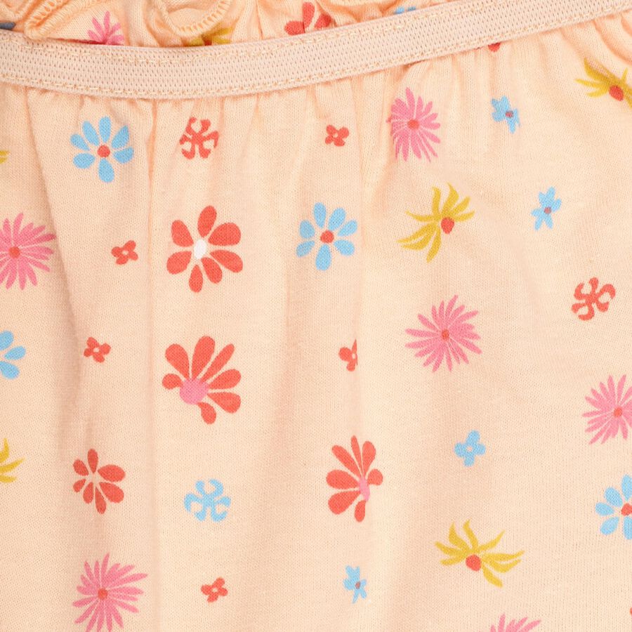 Girls' 100% Cotton Bloomer , पीच, large image number null
