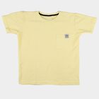 Boys' Half Sleeves T-Shirt, मस्टर्ड, small