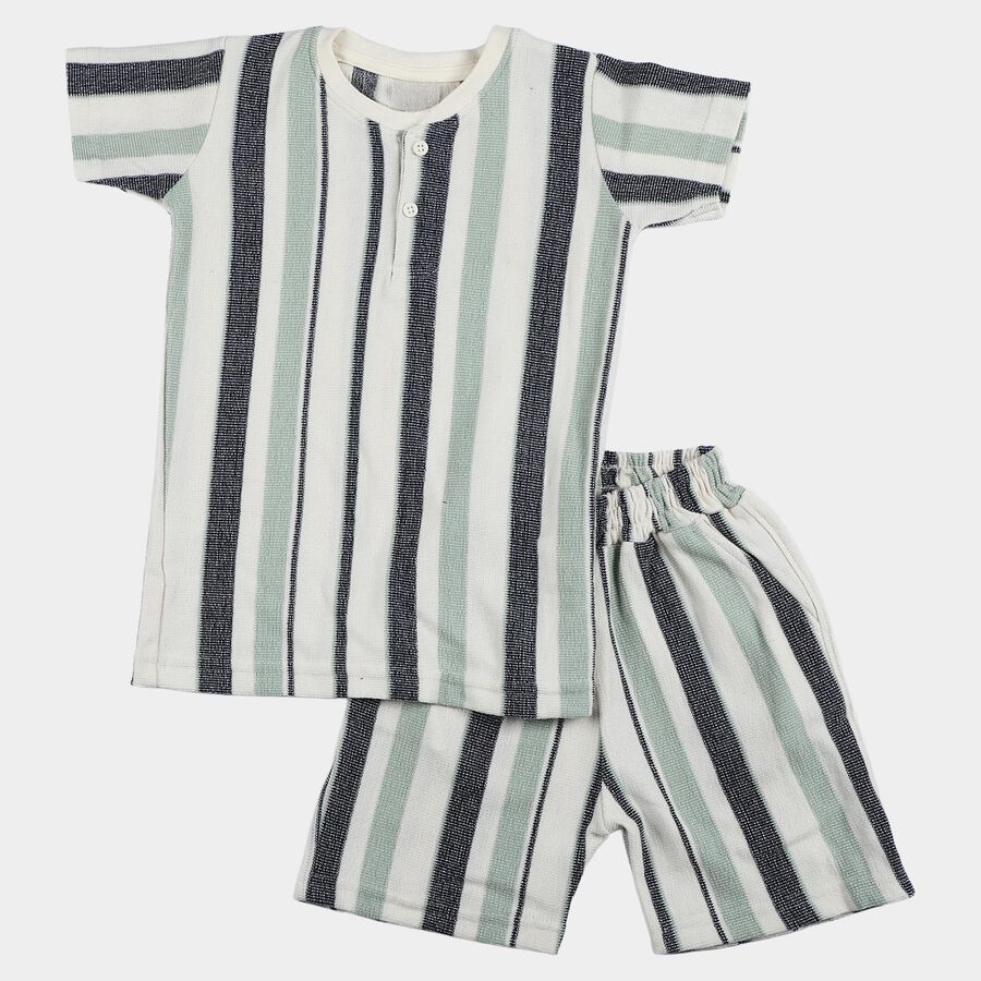 Boys' Knit Baba Suit, Light Green, large