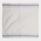 Men's White Striped Pack of 3 Handkerchief, White, small