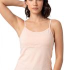Women's Pink Cotton Blend Full Slip, हल्का गुलाबी, small