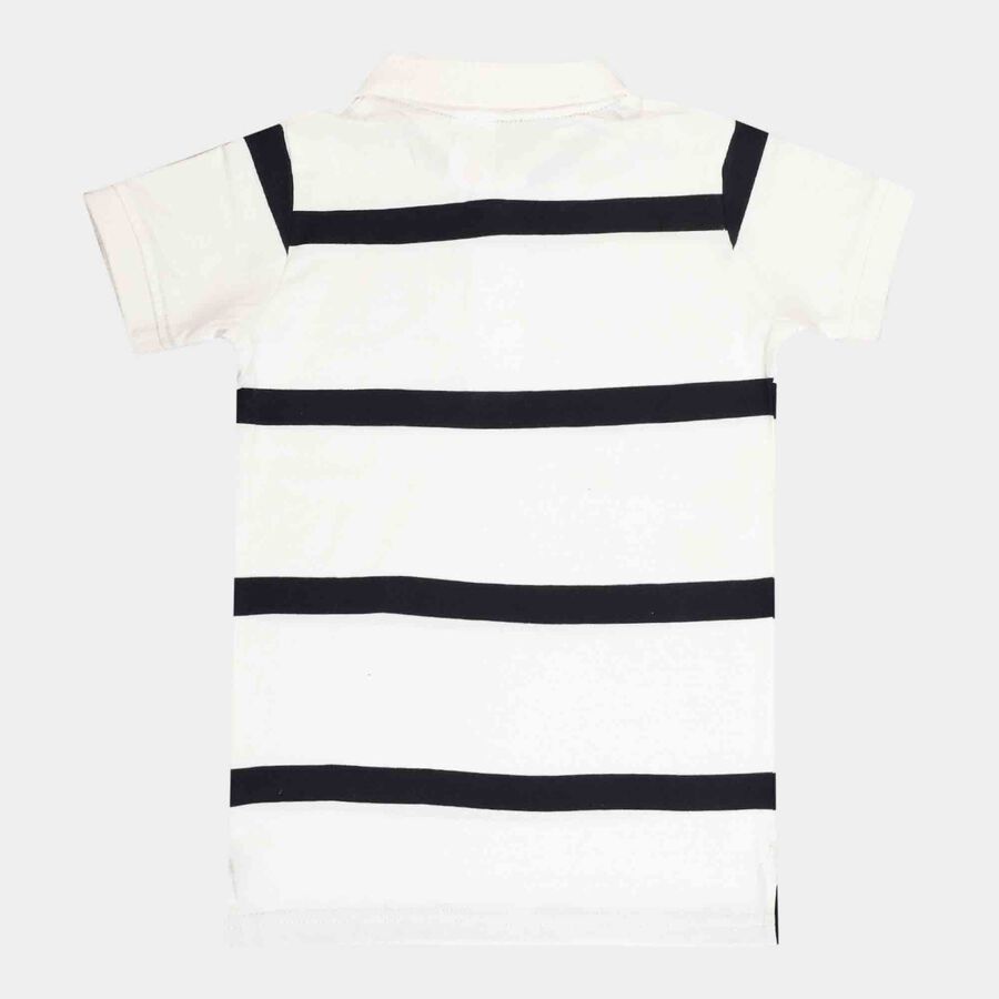 Boys Cotton T-Shirt, White, large image number null