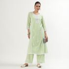 Ladies' 100% Cotton Ethnic Set, Light Green, small image number null